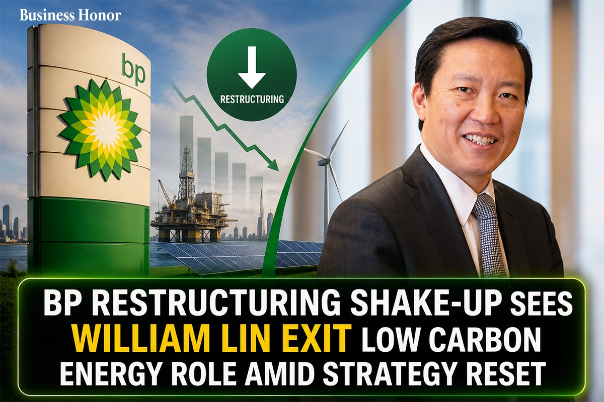  BP restructuring shake-up sees William Lin exit low carbon energy role amid strategy reset 